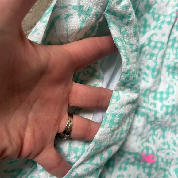 Girls Vineyard Vines Woven Tie Back Dress Size 16 - Picture 3 of 9